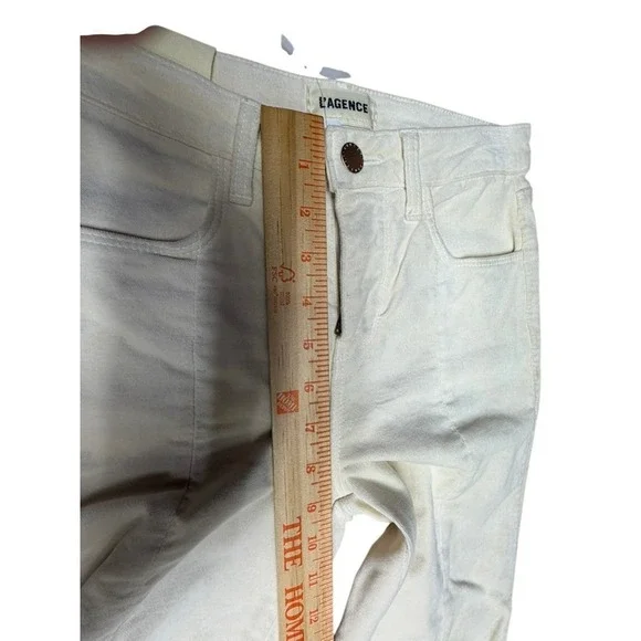 NWT! LAGENCE JYOTHI High Rise Split Hem Stretch Cotton SZ 24 Velvett READ!